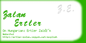 zalan ertler business card